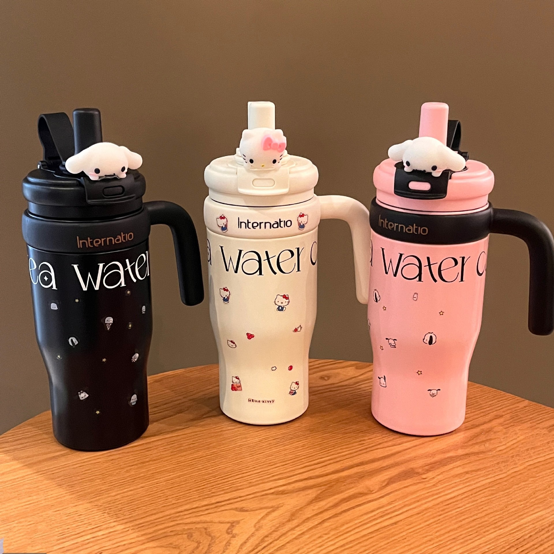 Large Capacity Straw Water Bottle