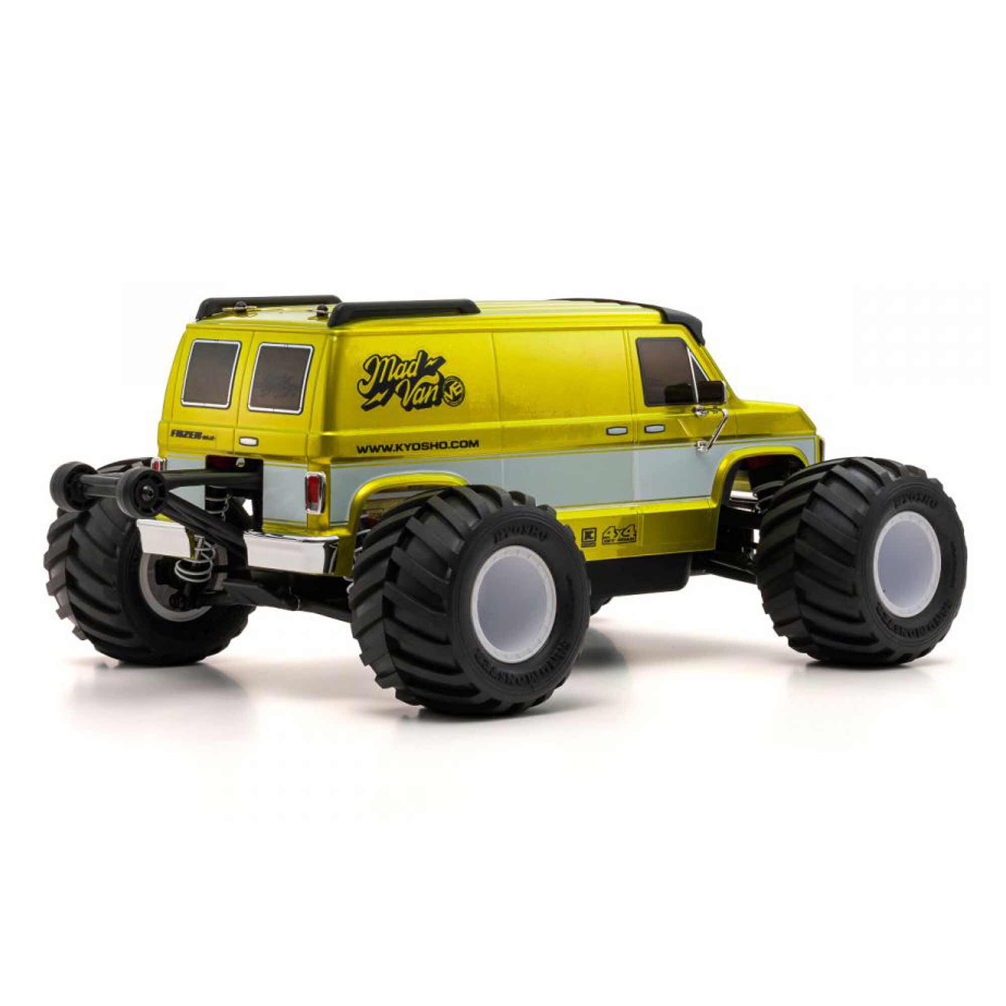 Kyosho 1/10 Mad Van Fazer Mk2 FZ02L-BT Brushless 4x4 Monster Truck RTR, Gold