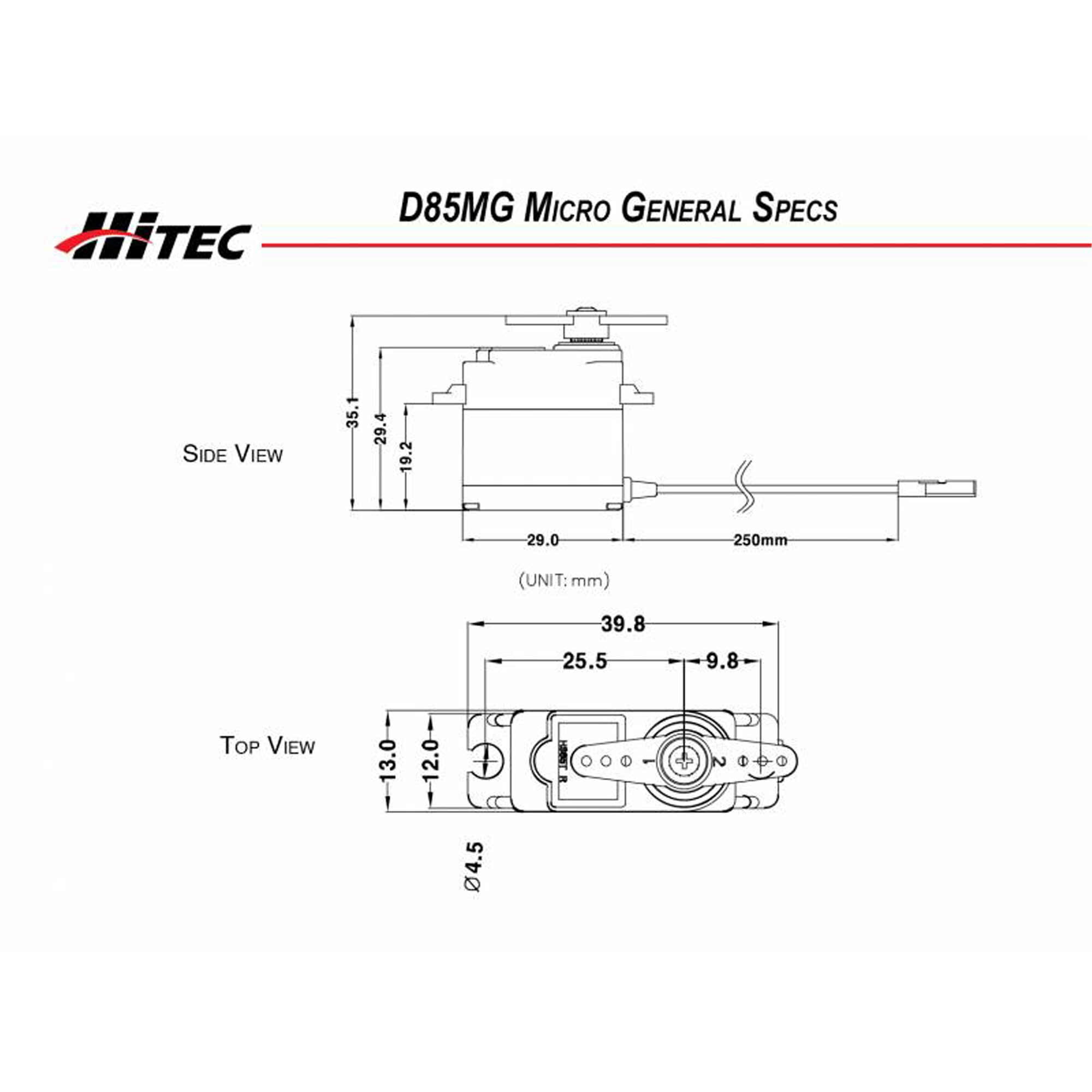 Hitec RCD Inc. Mighty Micro D-85MG Programmable Servo