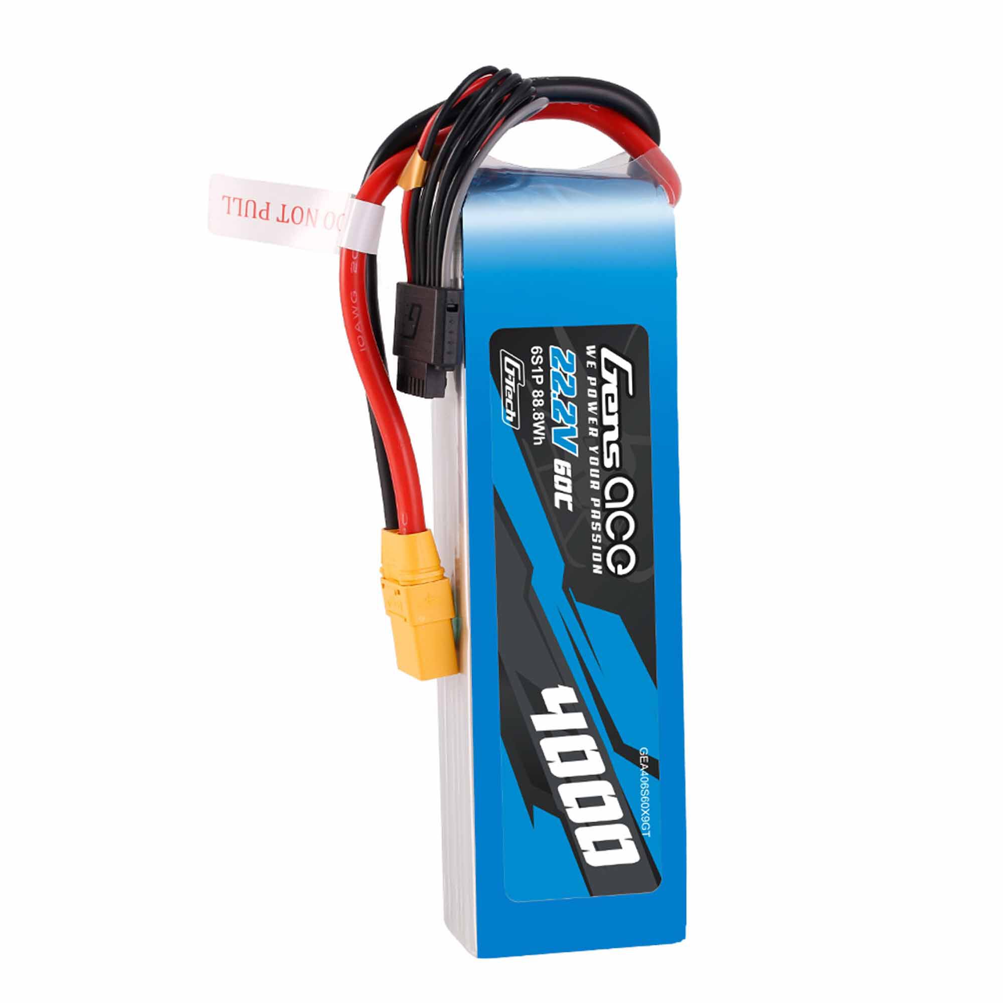 Gens ace 22.8V 4000mAh 6S 60C G-Tech LiPo Battery: XT90