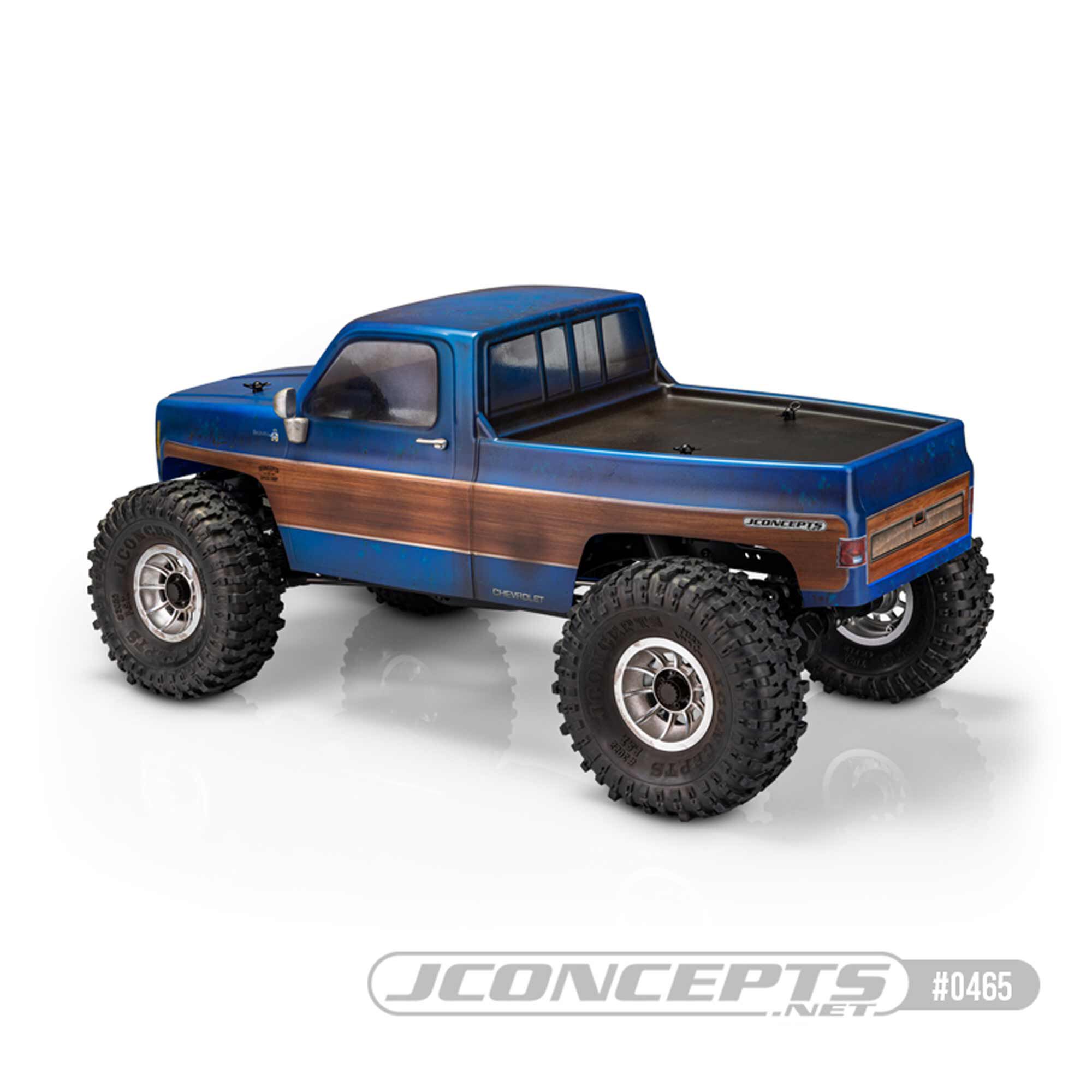 JConcepts, Inc. 1978 Chevy K10 Truck Body, 12.3in Wheelbase Rock Crawlers