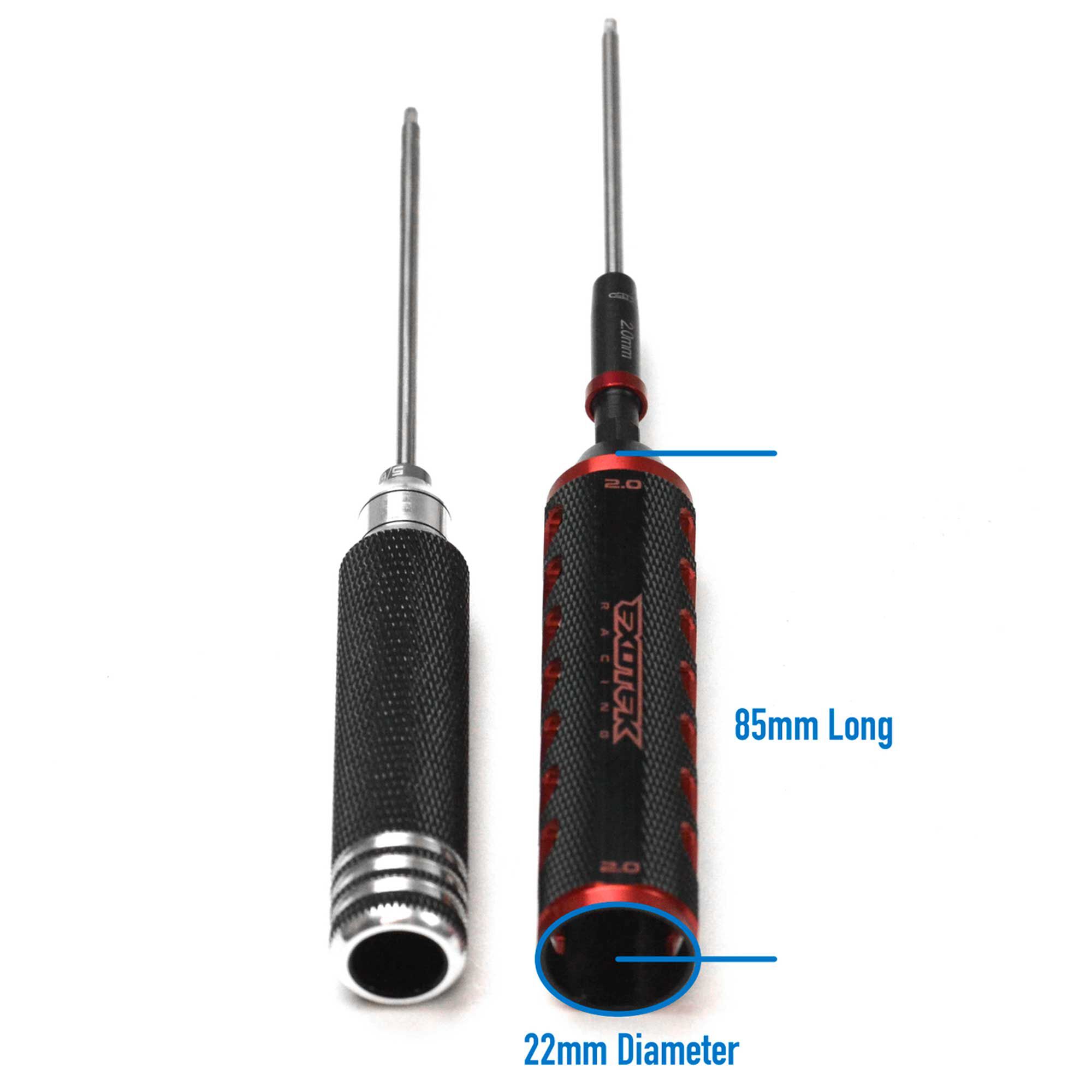 EXOTEK RACING LLC EXOTEK GRIP-LOCK WRENCH HANDLE 2.5mm, for use with 1/4" and MIP Speed Tip bits- 2.5mm marking
