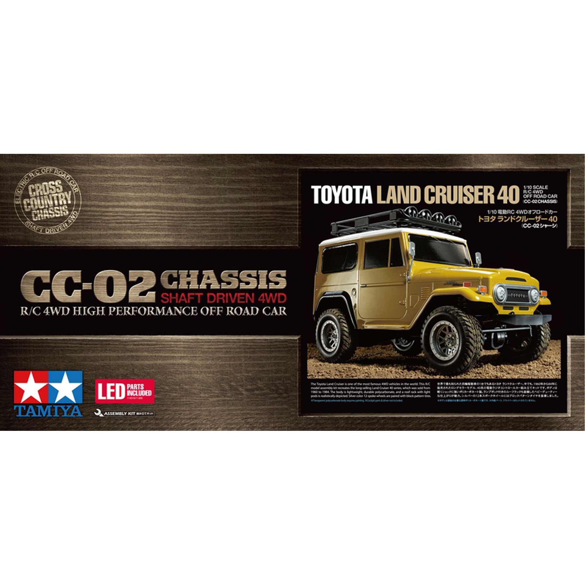 Tamiya 1/10 Toyota Land Cruiser 40 CC-02 4x4 Crawler Kit
