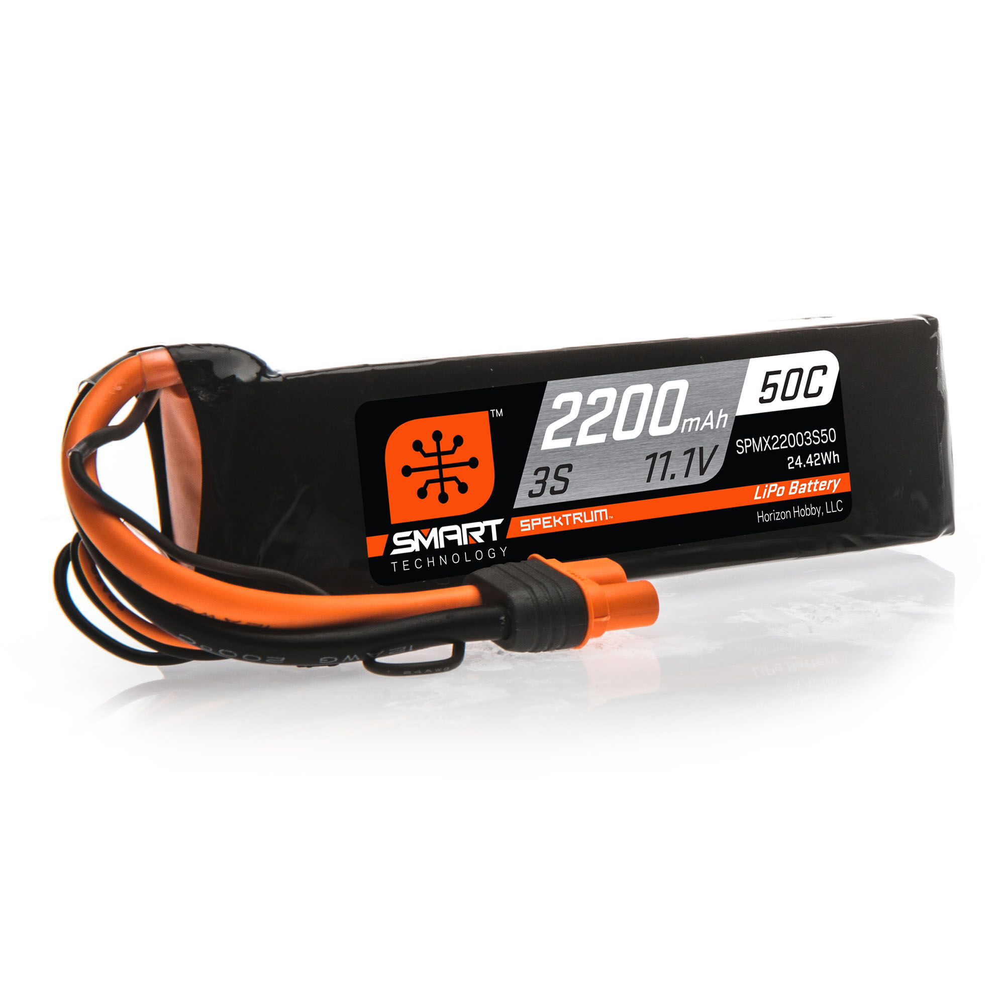Spektrum Accessories 11.1V 2200mAh 3S 50C Smart LiPo Battery: IC3