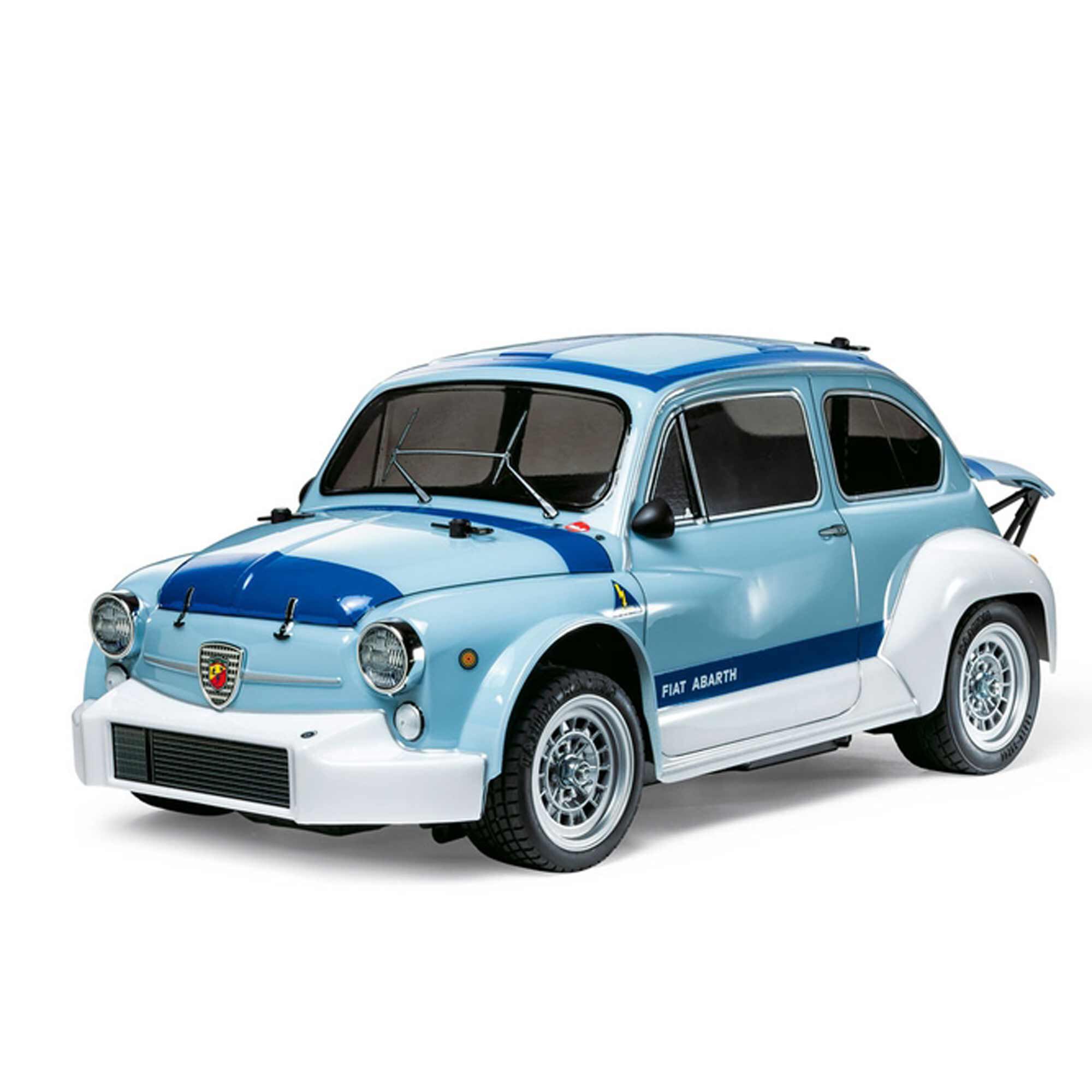 Tamiya 1/10 Fiat Abarth 1000 TCR Berlina Corse MB-01 On-Road Touring Kit, Blue-Gray Painted Body