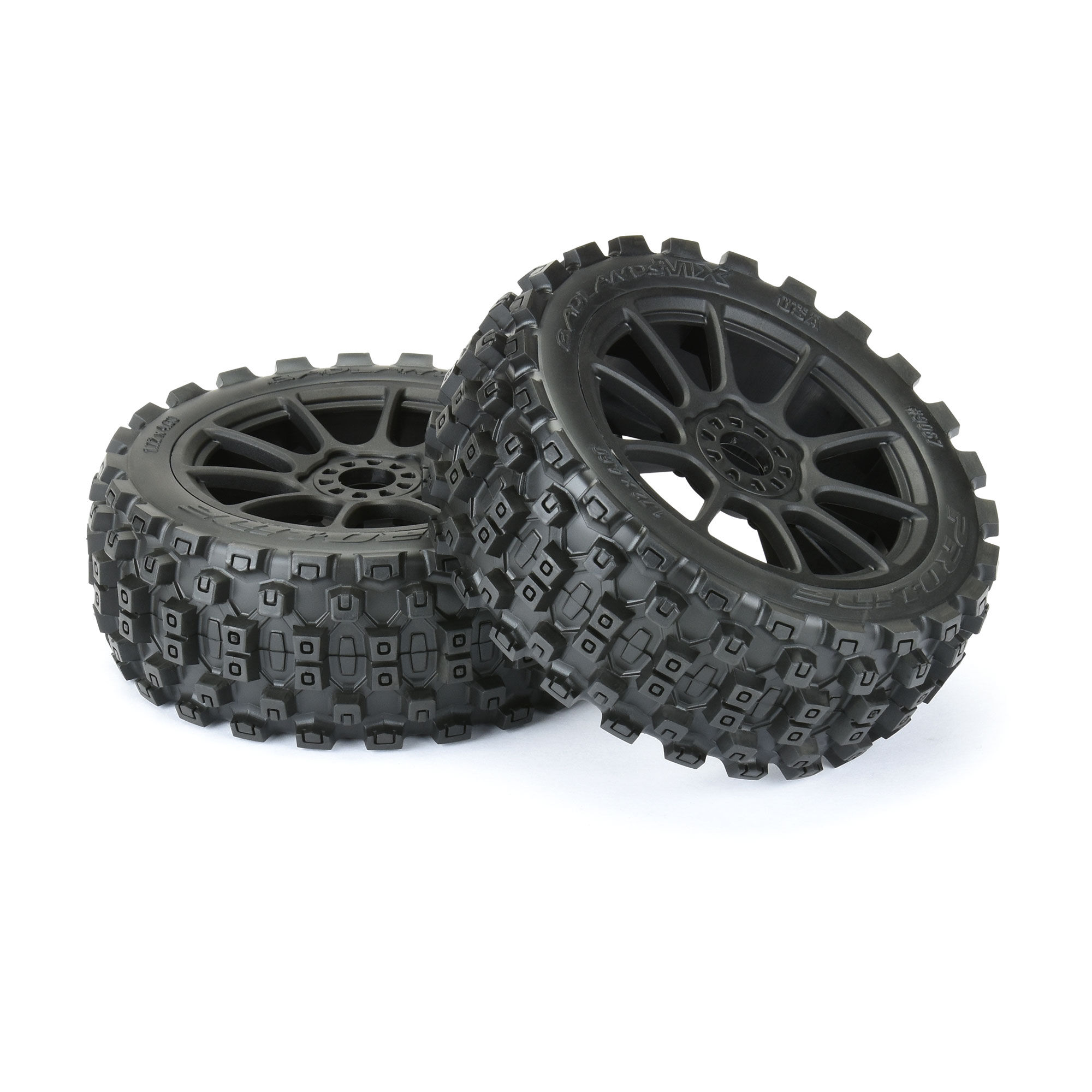 Pro-Line Racing 1/8 Badlands MX M2 F/R Buggy Tires Mounted 17mm Black Mach 10 (2)