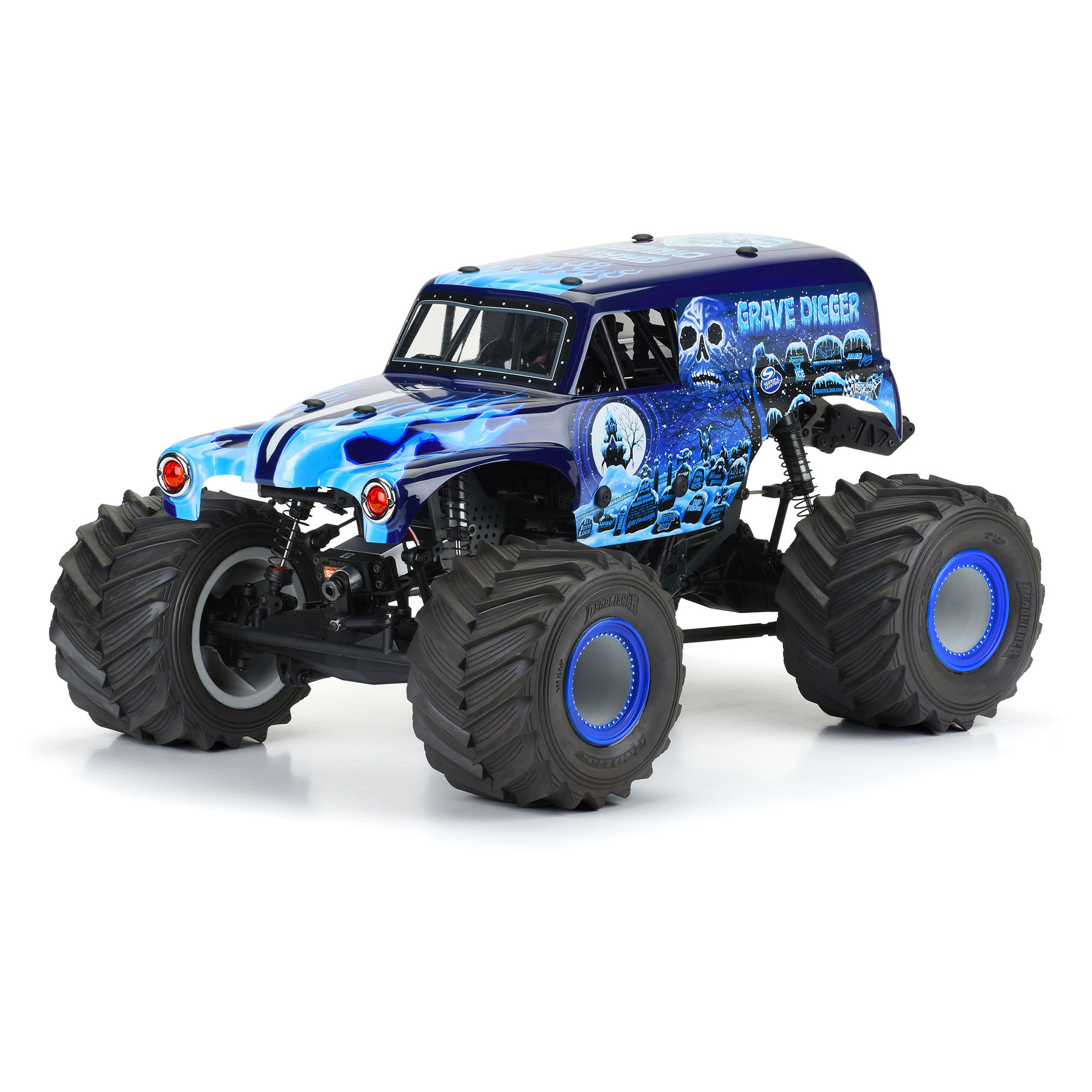Pro-Line Racing 1/10 Grave Digger Ice (Blue) Painted Body Set: LMT