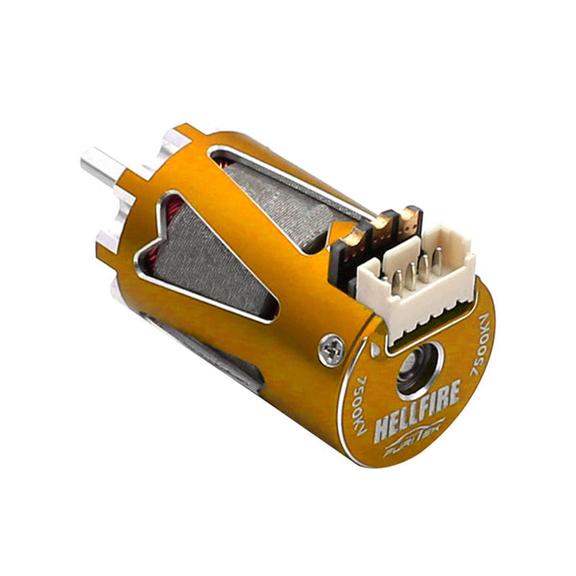 Furitek Hellfire 1410 7500Kv Sensored Brushless Motor, Gold