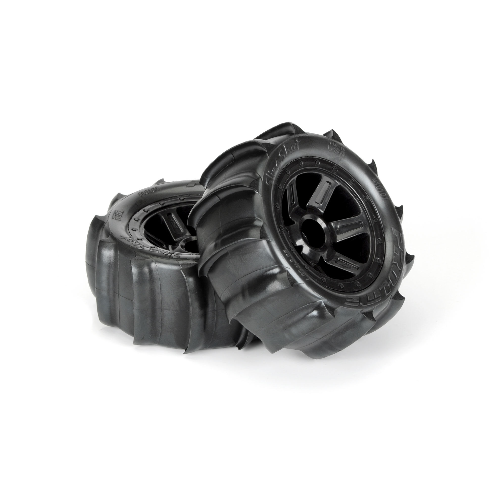 Pro-Line Racing 1/16 Sling Shot Fr/Rr 2.2" Sand Tires Mounted 12mm Blk Desperado (2)