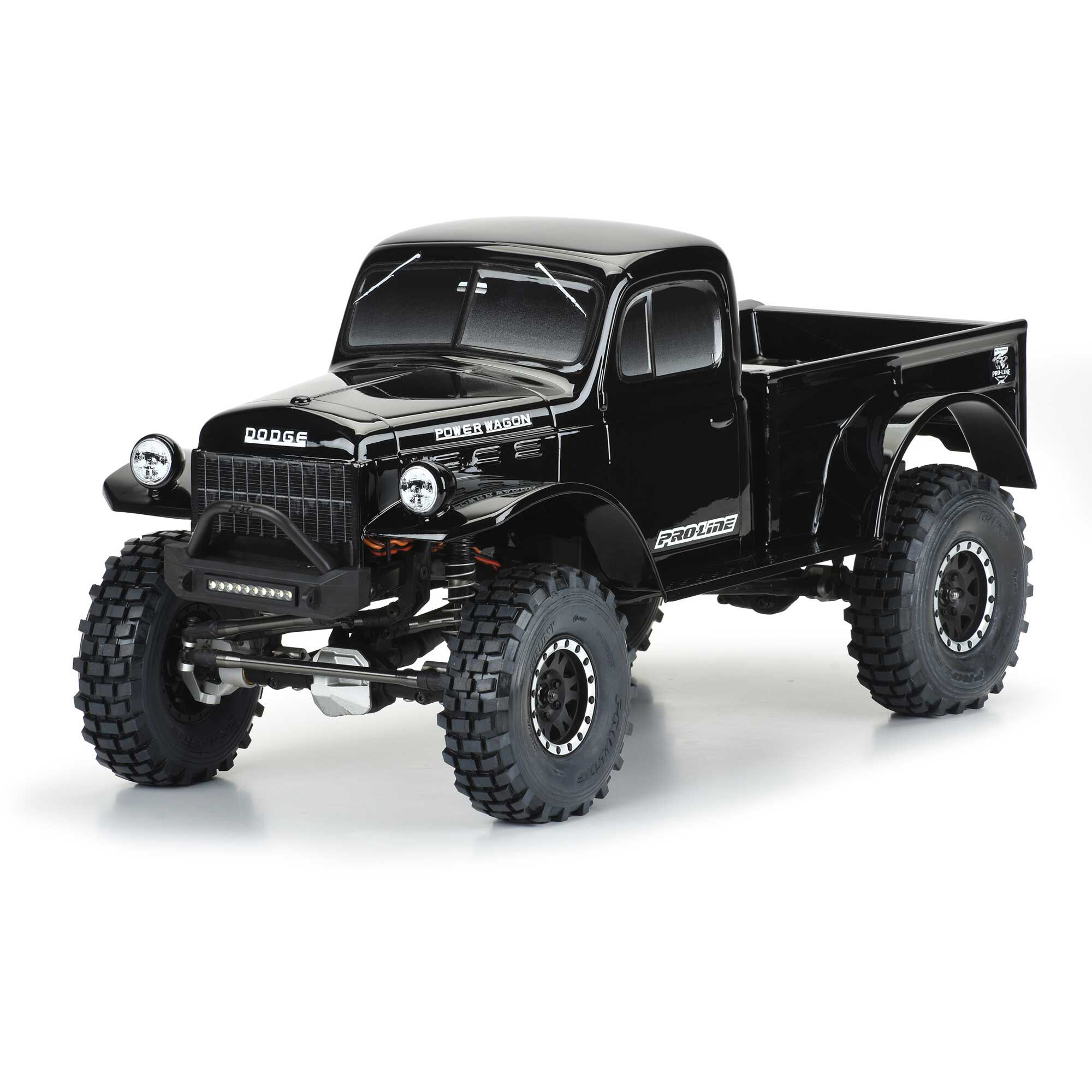 Pro-Line Racing 1/10 1946 Dodge Power Wagon Black Body 12.3" (313mm) WB Crawlers