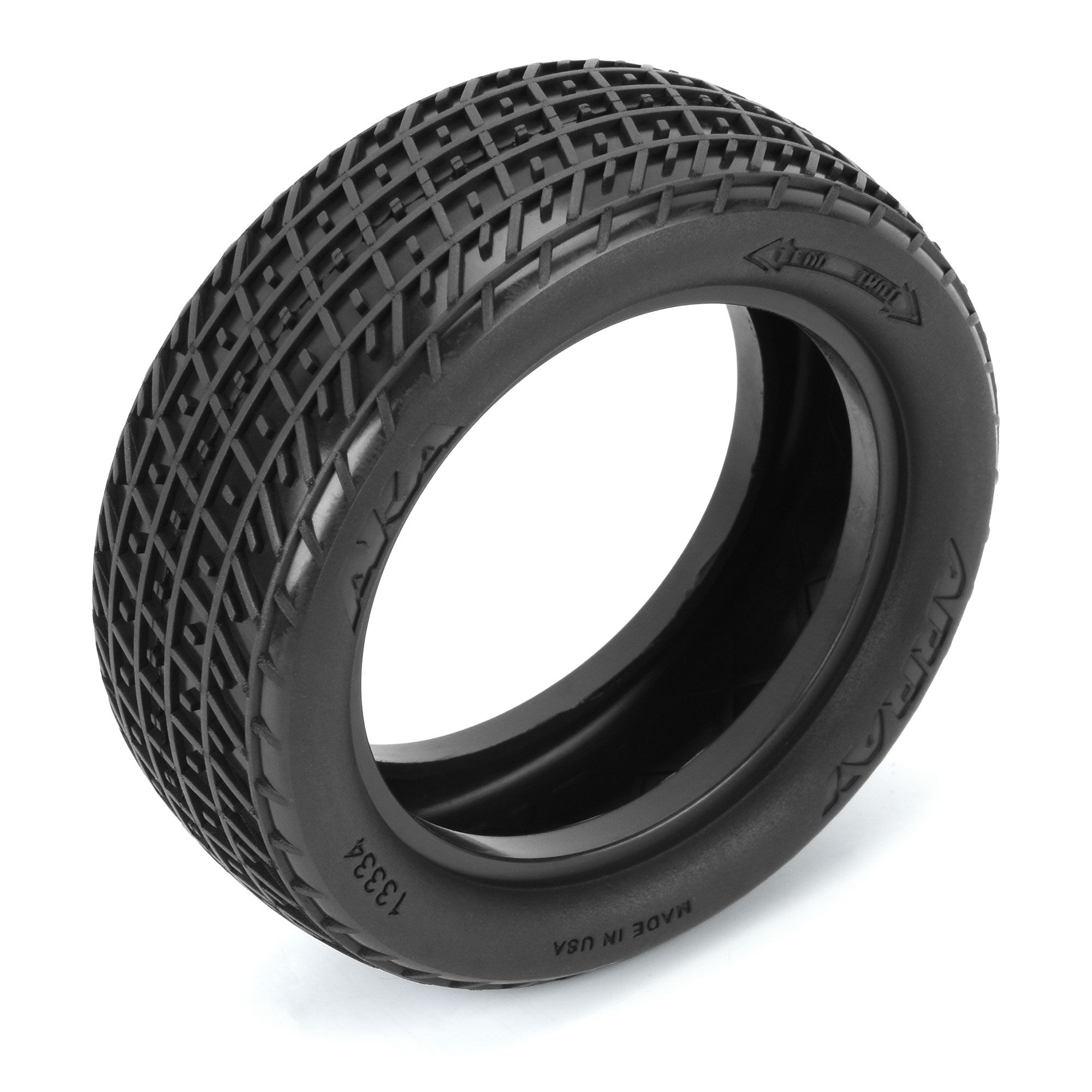 AKA PRODUCTS, INC. 1/10 Array Super Soft Long Wear 2WD/4WD Front 2.2" Dirt Oval Tires (2)