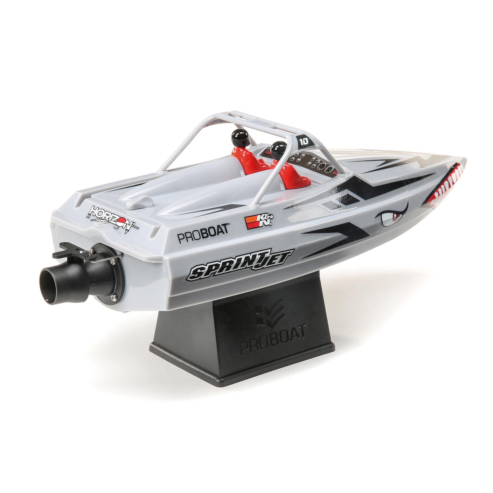 Pro Boat Sprintjet 9" Self-Righting Deep-V Jet Boat Brushed RTR, Silver