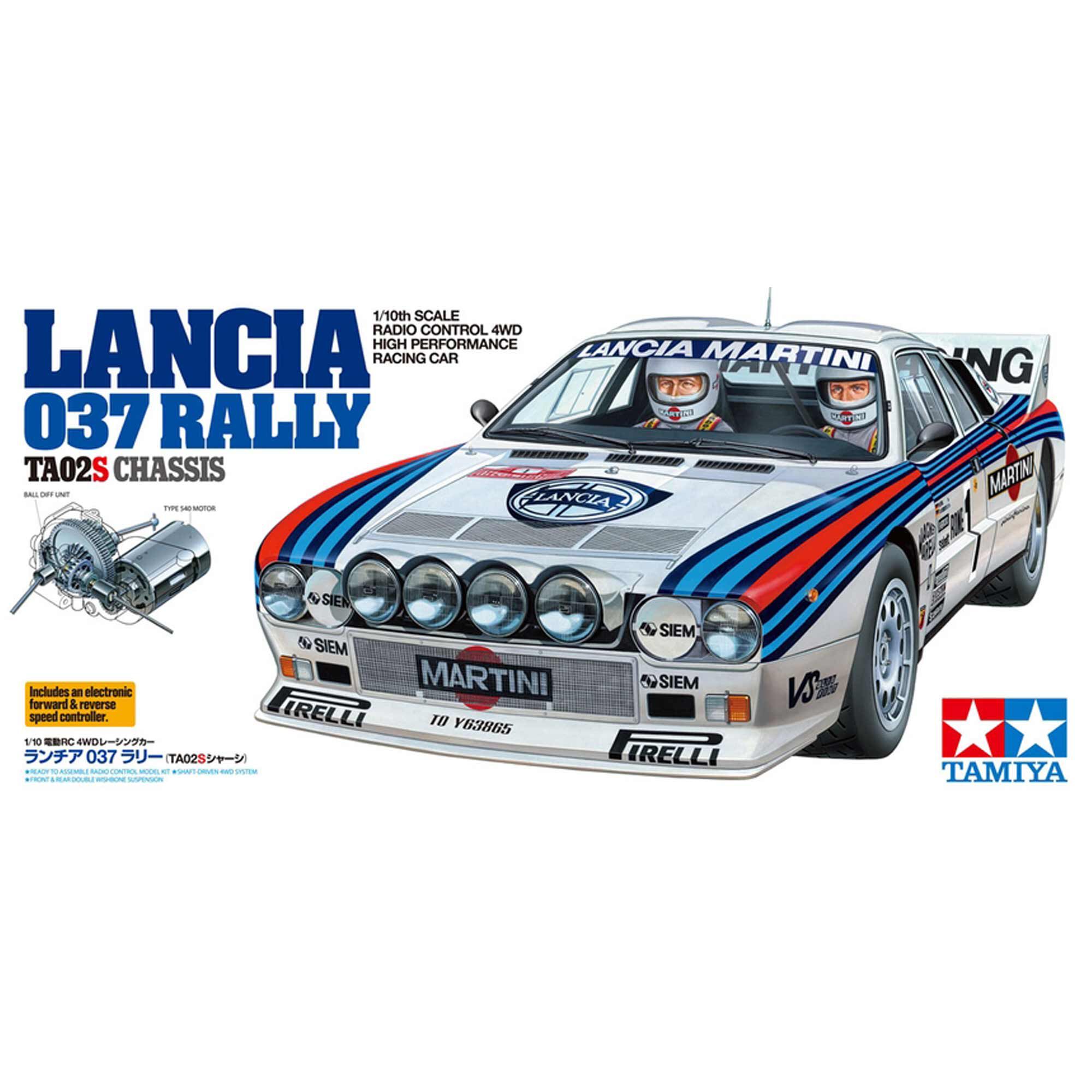 Tamiya 1/10 Lancia 037 TA02-S On-Road Rally Kit
