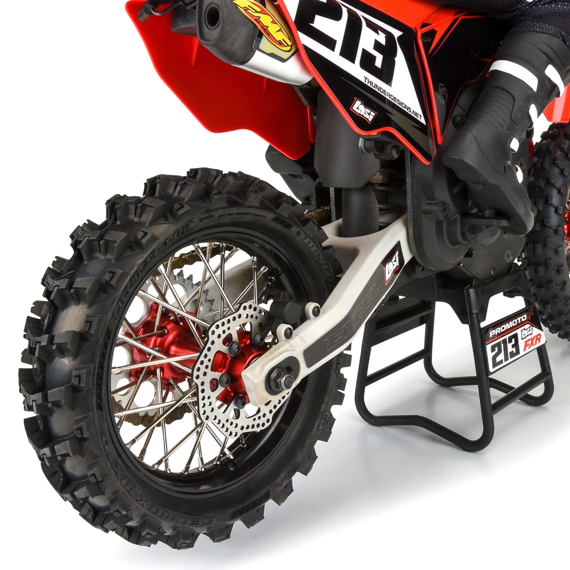 Pro-Line Racing 1/4 Dunlop Geomax MX14 V2 CR4 Rear Tire MTD Sleeve: Pro-Spec Wheel