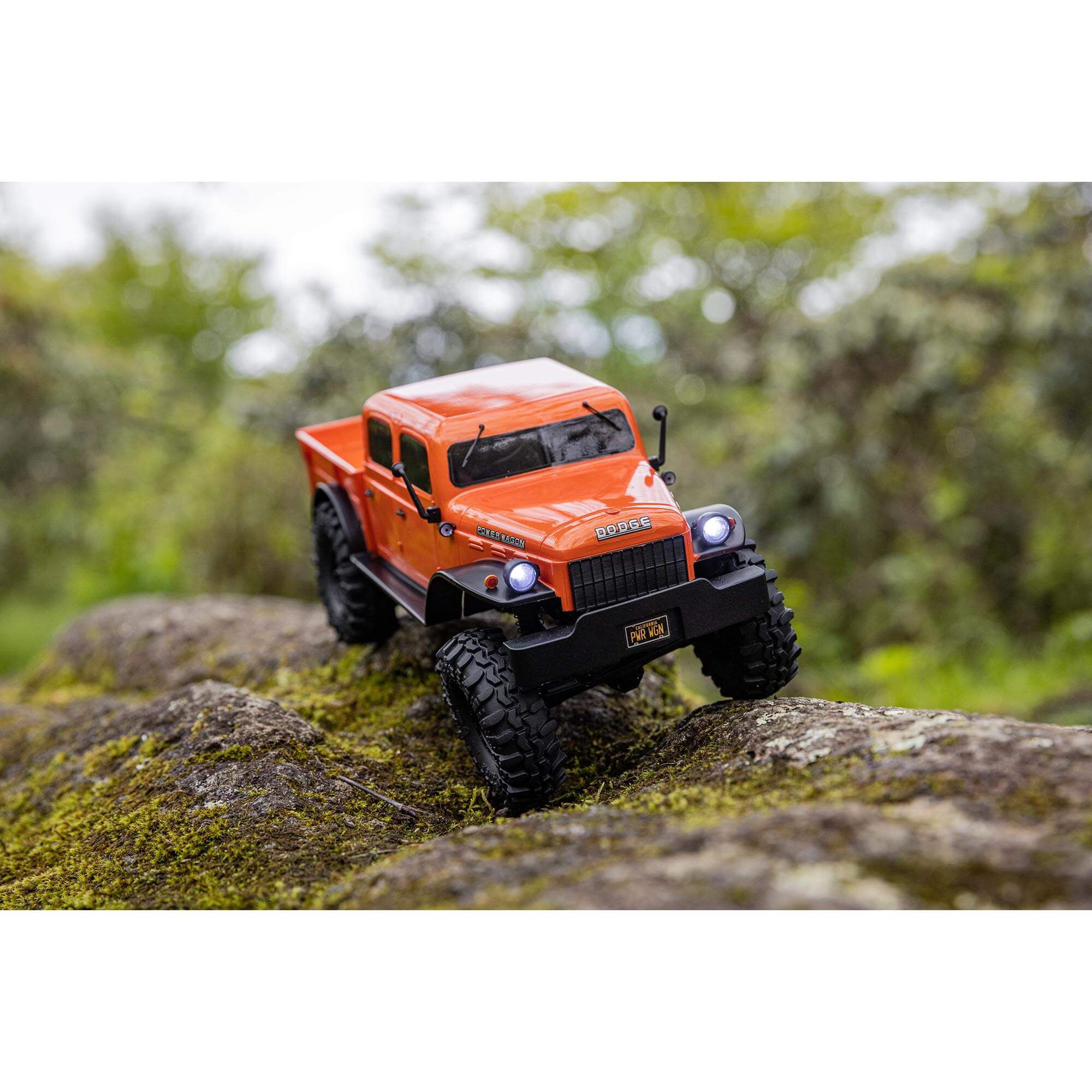 Axial 1/24 SCX24 Dodge Power Wagon 4X4 RTR Brushed Rock Crawler (Battery & Charger Included), Orange