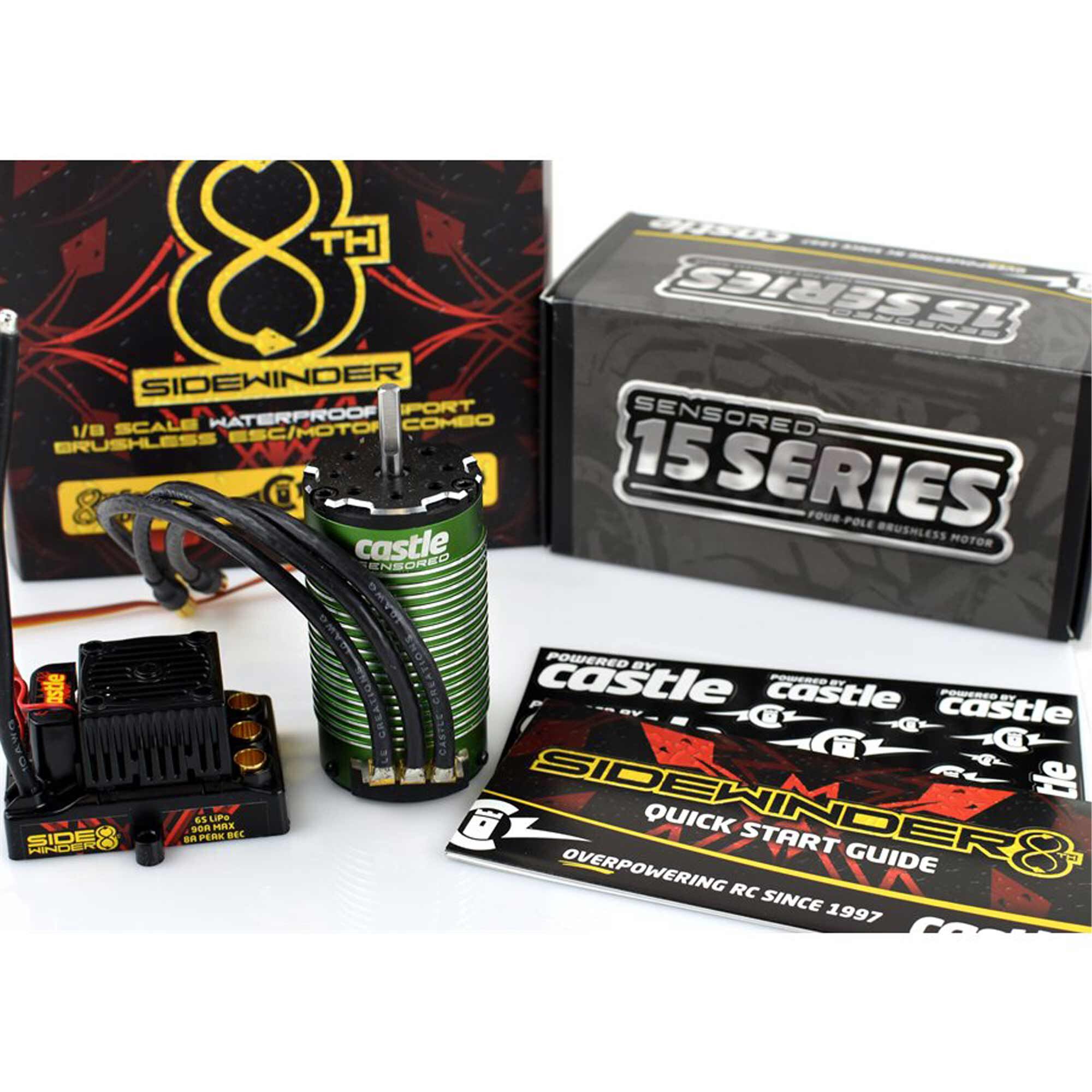 Castle Creations 1/8 Sidewinder ESC / 2200Kv V2 Motor Combo