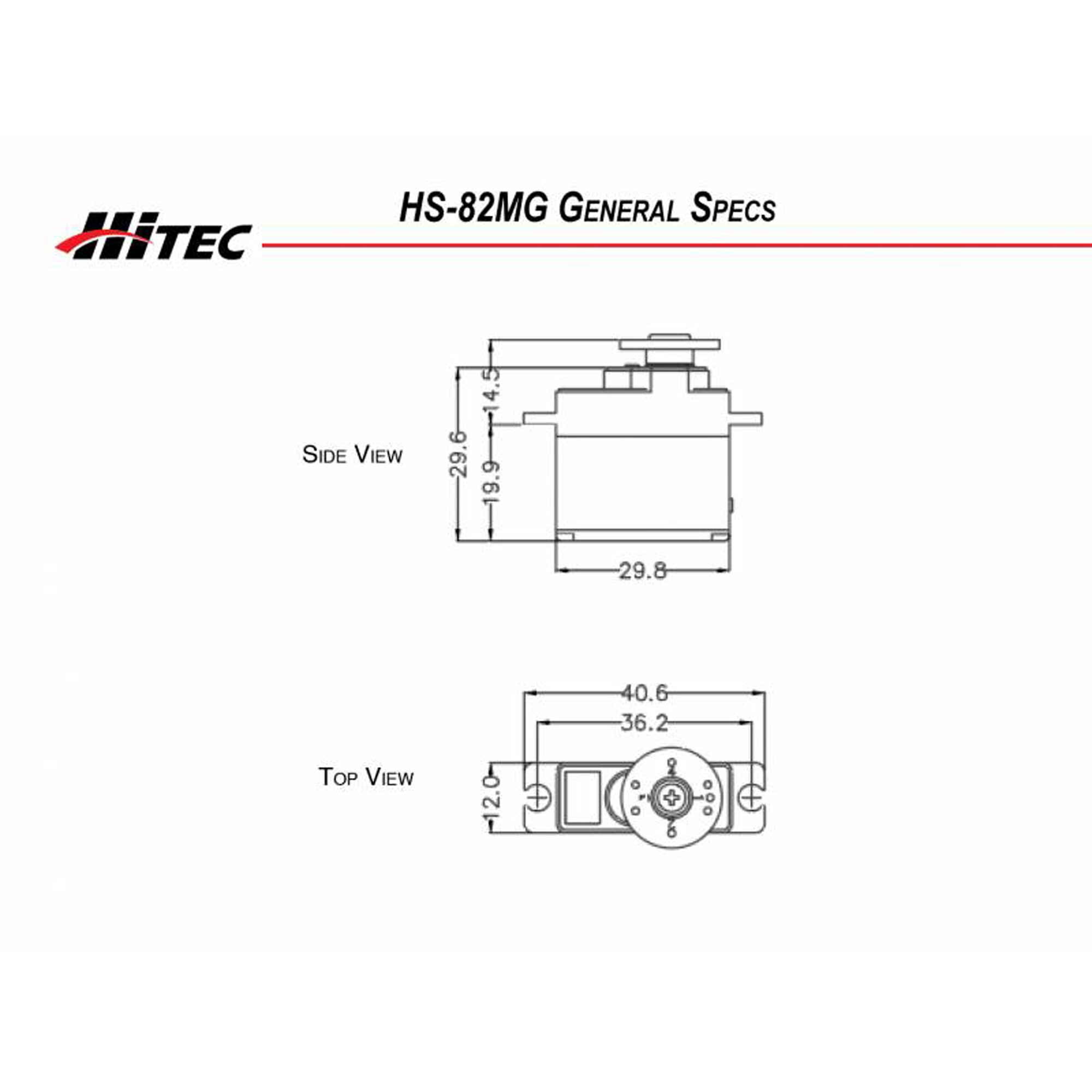 Hitec RCD Inc. HS-82MG Micro Analog Metal Gear Servo