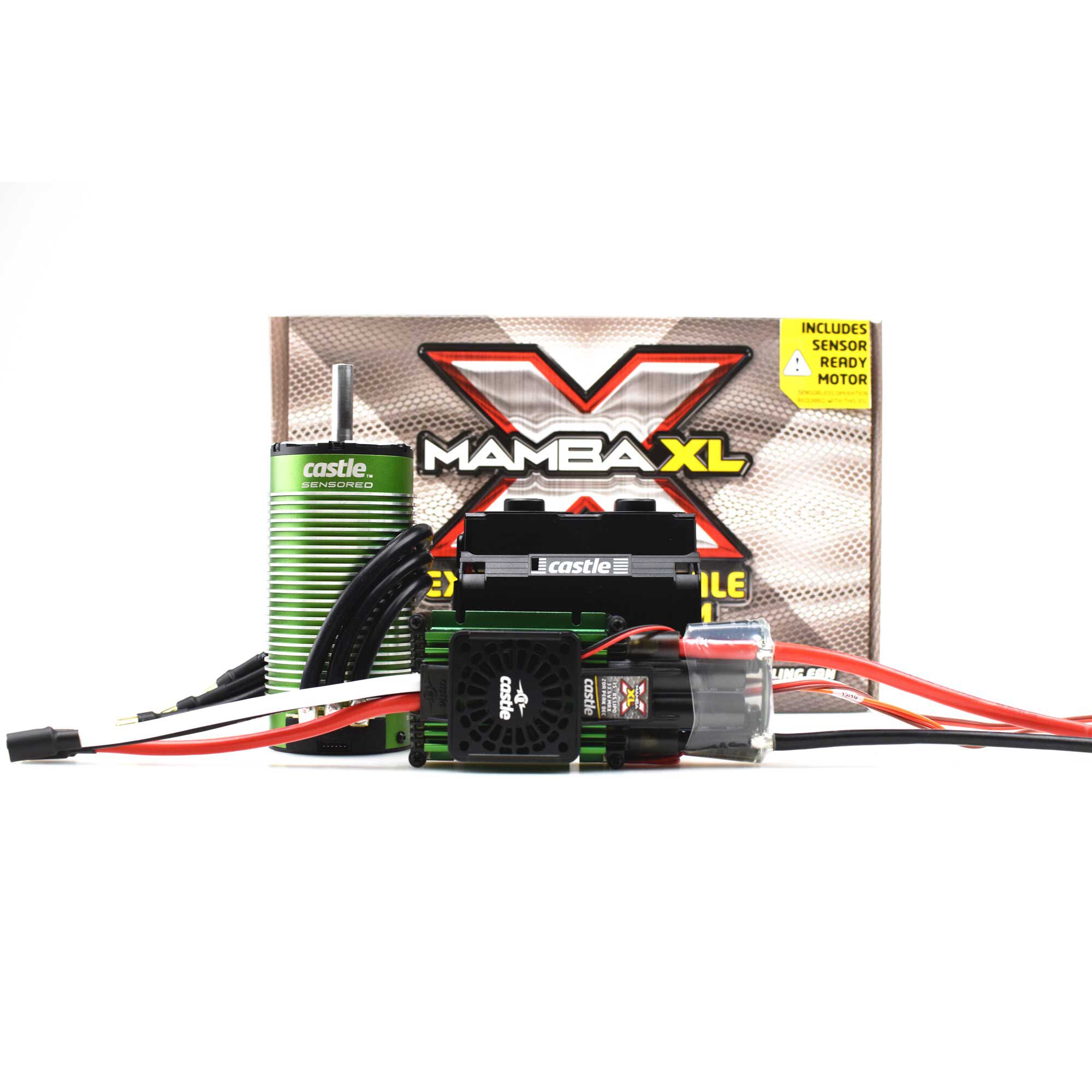 Castle Creations 1/5 Mamba XLX ESC/2028-800Kv Sensored Brushless Motor Combo: 8mm Bullet