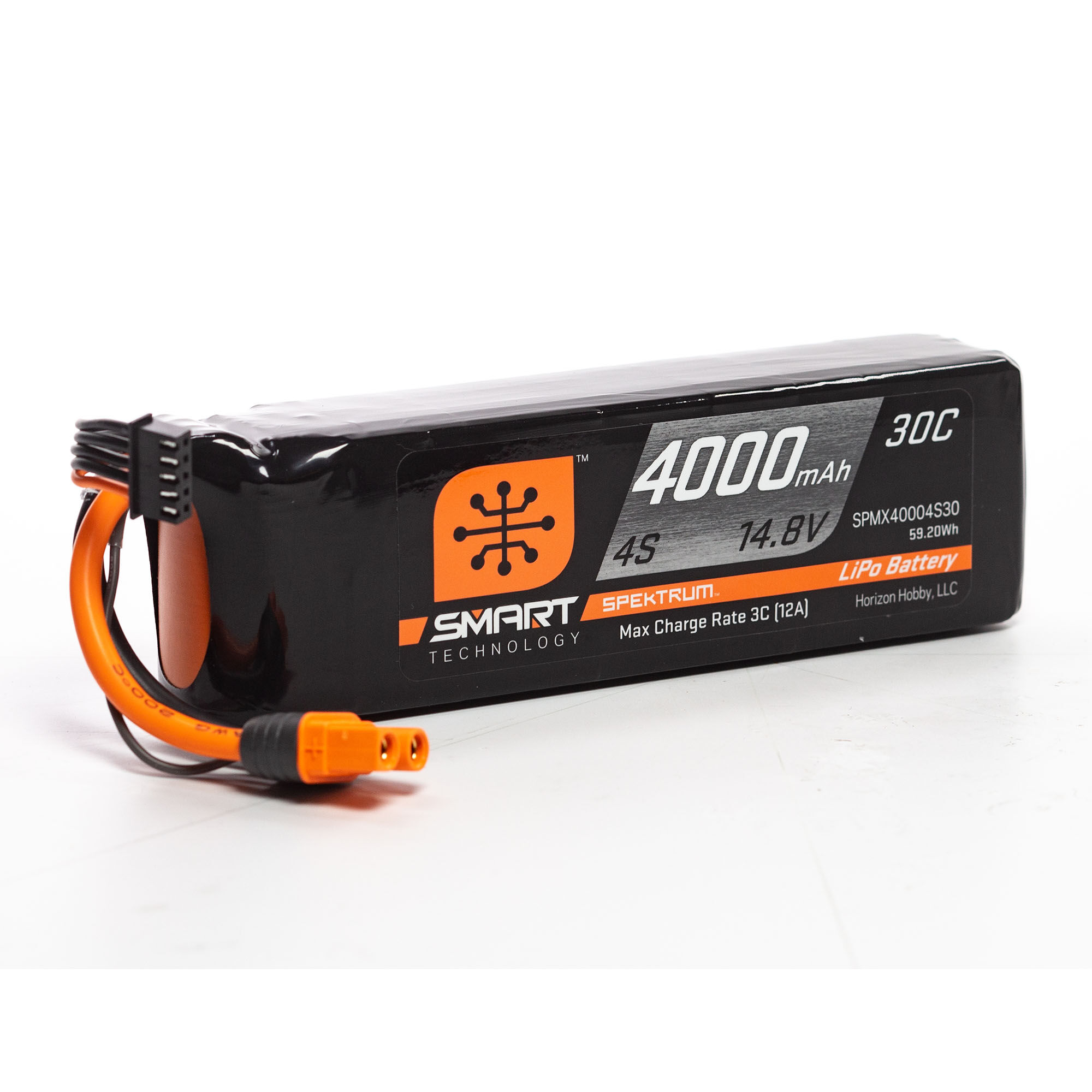 Spektrum Accessories 14.8V 4000mAh 4S 30C Smart LiPo Battery: IC3