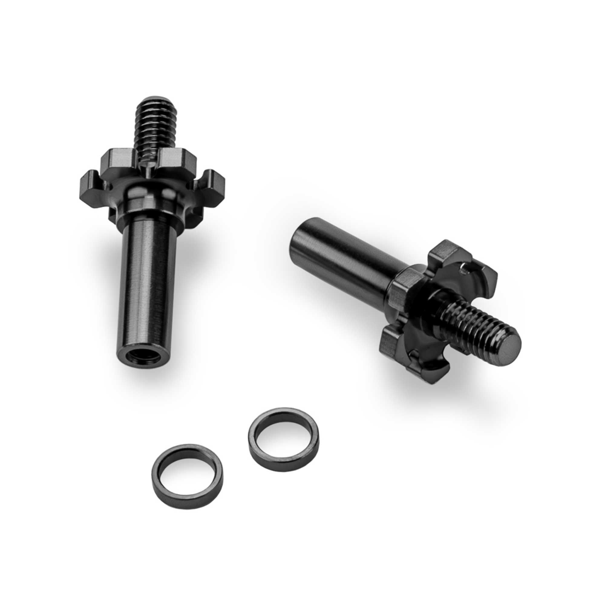 JConcepts, Inc. Adjustable Titanium Front Axle Set (2), 1/10 Team Associated RC10B7/D, Burnt Blue