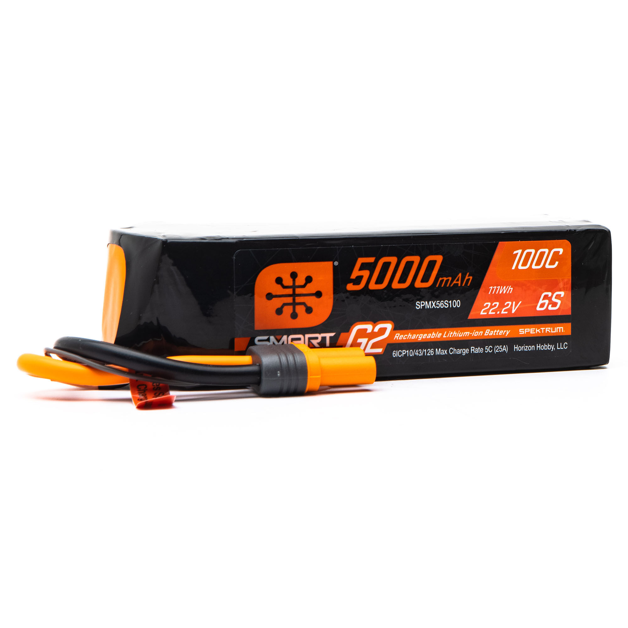 Spektrum Accessories 22.2V 5000mAh 6S 100C Smart G2 LiPo Battery: IC5