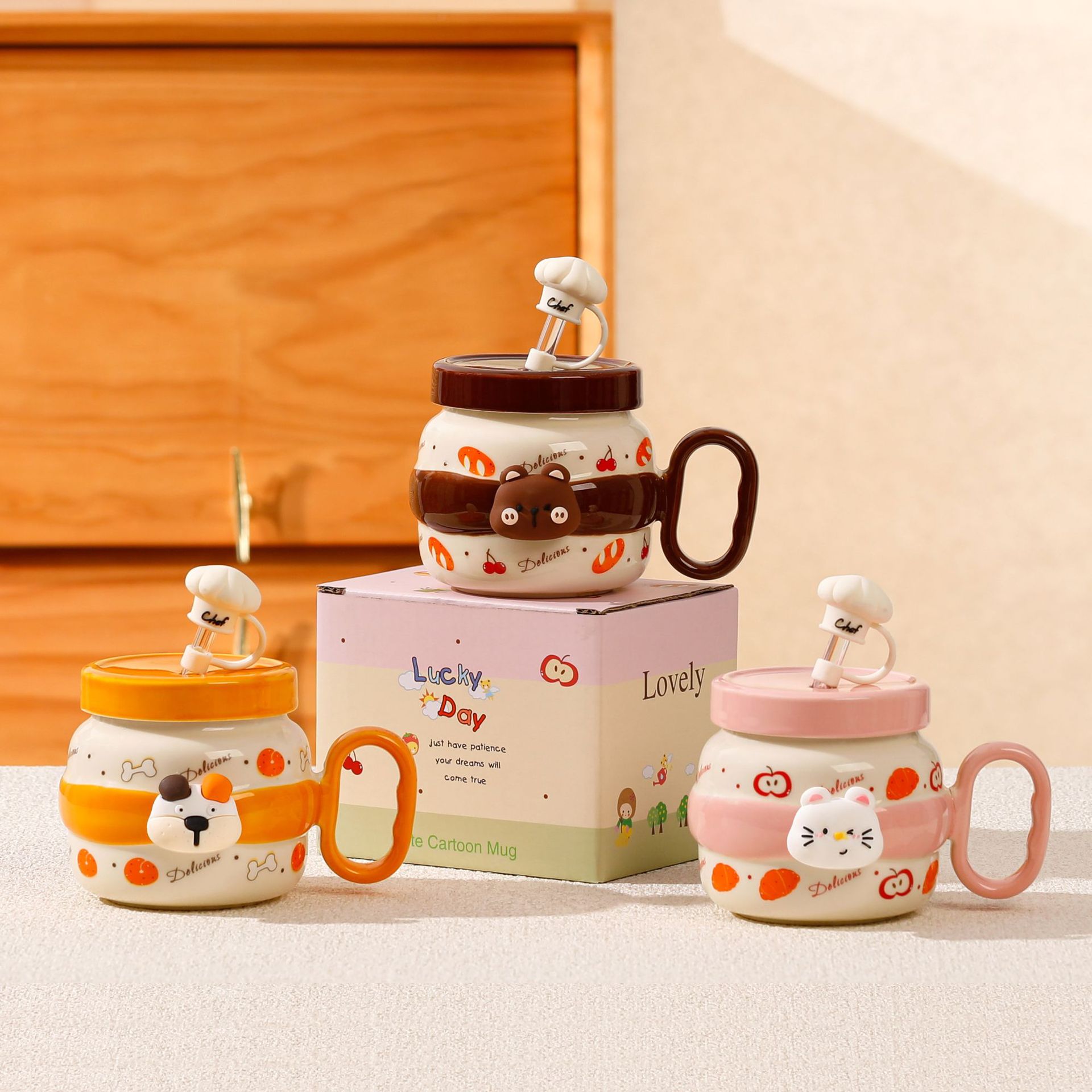 Mug with Straw and Lid