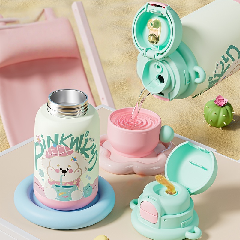 Husky Pattern Water Bottle