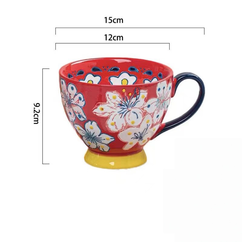 Floral Ceramic Cup
